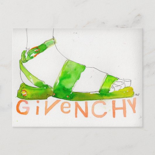 Givenchy - Mode illustratie briefkaart (Voorkant)