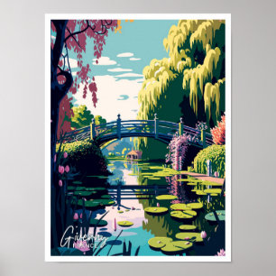 Giverny France Reizen Illustratie Poster
