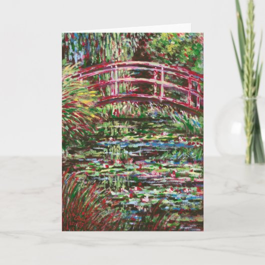 Giverny in het rood - bedankkaart (Voorkant)