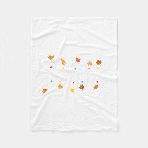 Giving Fall Leaves Turkije Thanksgiving Family Mat Fleece Deken