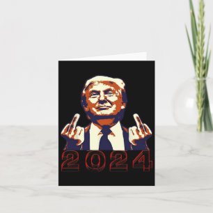 Giving Finger 2024 Flipping Off Design Kaart