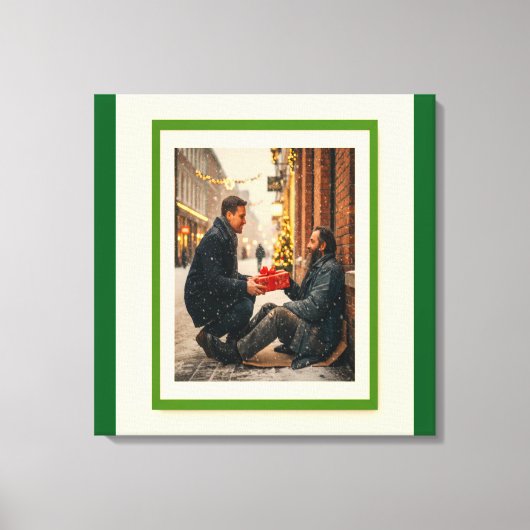 GIVING IS LOVING CHRISTMAS MESSAGE CANVAS AFDRUK (Voorkant)