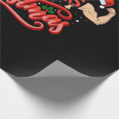 Giving Myself Muscles Christmas Cadeaupapier (Hoek)