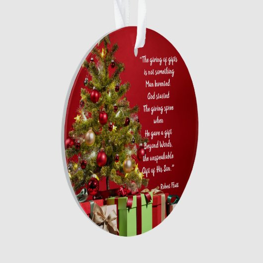 Giving of Gifts Started Door God Acryl Ornament (voorkant)