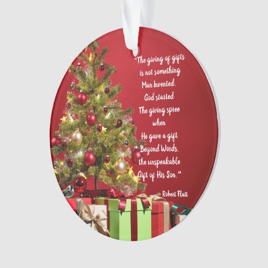 Giving of Gifts Started Door God Acryl Ornament (voorkant)