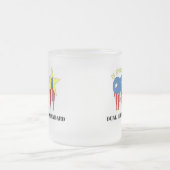 GIVRÉ DOUBLE TASSE DE CAFÉ GIVRÉE D'AIRBAGS PAR NORME (Centre)