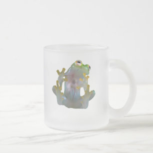 Givré Grenouille en verre à l'intérieur d'une tasse