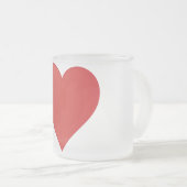 Givré Herz Tasse aus Mattglas (Devant droit)
