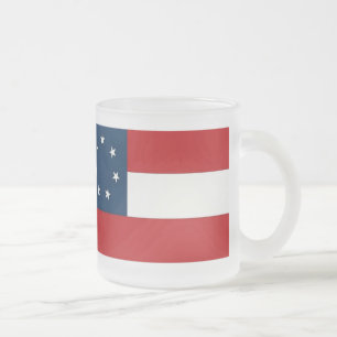 Givré Ist NATIONAL FLAG Frosted 10 oz  de tasse de verr
