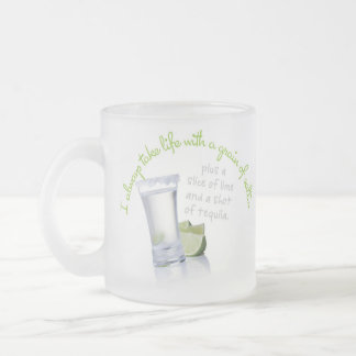 Givré Je prends toujours la vie avec une tasse de grain