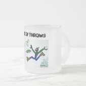 Givré Jeu des Jets, tasse de verre décongelée. (Devant droit)