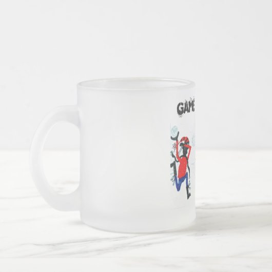 Givré Jeu des Jets, tasse de verre décongelée. (Gauche)