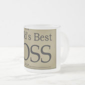 Givré la meilleure tasse de patron (Devant droit)