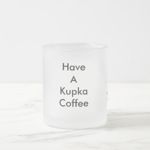 Givré La tasse de café de Kupka de médias d'excès