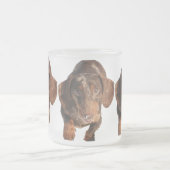 Givré Le chocolat tachettent la tasse givrée par teckel (Centre)