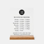 GIVRÉ | Logo et heures d'ouverture | SYMBOLE ACryl (Recto)