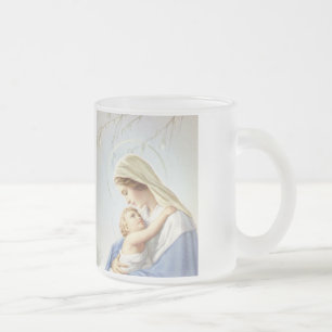 Givré Madonna et tasse de tasse d'enfant