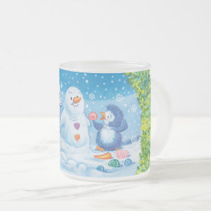 Givré Noël, la tasse gelée, PingPing Penguin & Snowman.
