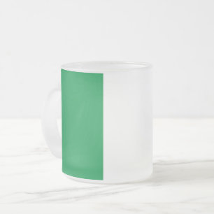 Givré Petite tasse en verre dépoli avec drapeau d'Irland