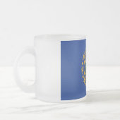Givré Petite tasse en verre dépoli avec drapeau du New H (Gauche)