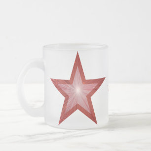 Givré Red Star 'Your Text' tasse à deux tons blanc