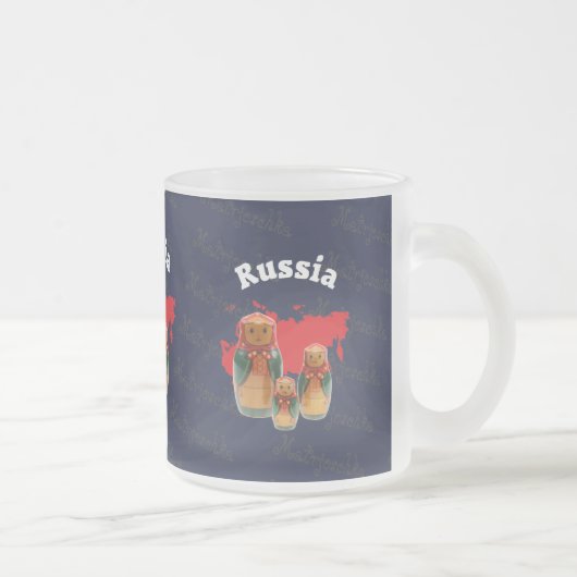 Givré Russie - Russie Babuschka - Matrjoschka Tasse (Droit)