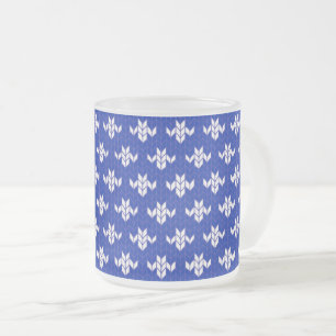Givré SCANDIA KNIT BLEU Tasse de verre dépoli