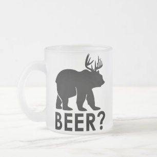 Givré Tasse à bière Funny Bear Deer