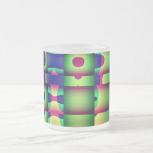 Givré Tasse à café à boire, dessin géométrique trippy