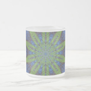 Givré Tasse à café Mug, feuille verte abstraite, personn