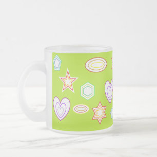Givré Tasse à motifs de couleur olive