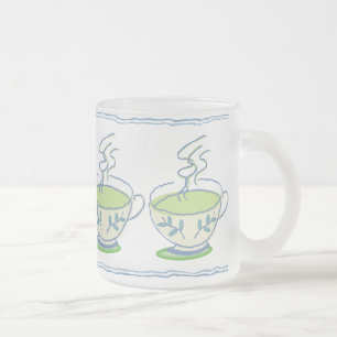 Givré Tasse bleue de service à thé