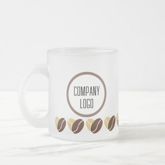Givré Tasse Café Grain de Café - modifiable pour les cad (Gauche)