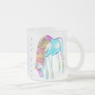 Givré tasse colorée de licorne