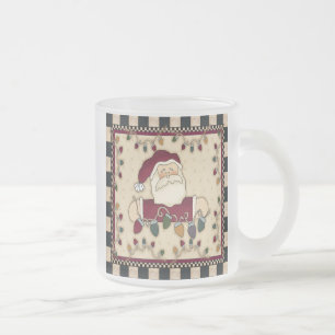 Givré Tasse d'ampoules de Noël de Santa