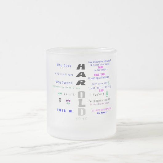 Givré Tasse d'anniversaire - H (Centre)