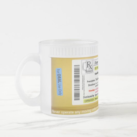 Givré Tasse de bière de prescription de RX (Gauche)