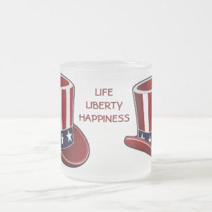 Givré Tasse de "bonheur de liberté de la vie" du