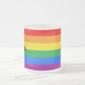 Givré Tasse de café avec drapeau de fierté de progrès LG (Centre)