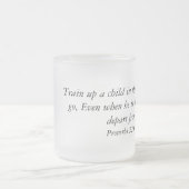 Givré Tasse de café avec le vers de bible (Centre)