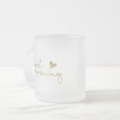 Givré Tasse de café bonjour en or (Devant gauche)