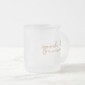 Givré Tasse de café bonjour en or rose (Devant droit)