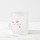 Givré Tasse de café bonjour en or rose (Devant gauche)