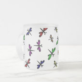 Givré Tasse de café de libellules de danse (Devant gauche)