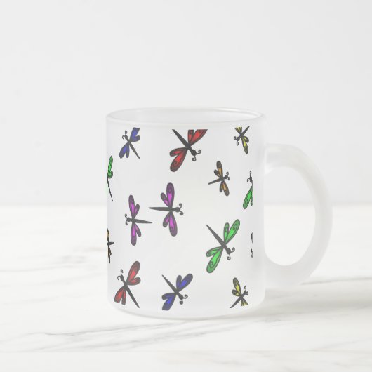 Givré Tasse de café de libellules de danse (Droit)