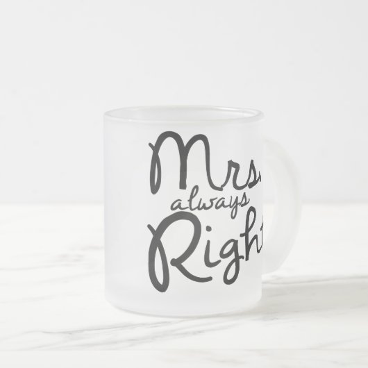 Givré Tasse de café de Mme Always Right (Devant droit)