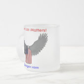 Givré tasse de café de Reducegov.com où la taille (Devant gauche)