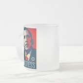 Givré Tasse de café d'Obama '08 - "PROGRÈS " (Devant gauche)