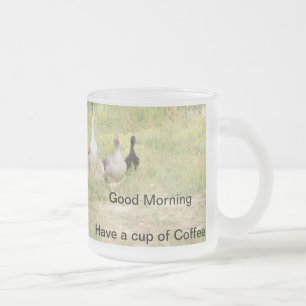 Givré Tasse de café en verre d'oies