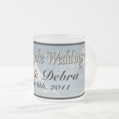 Givré Tasse de café faite sur commande de mariage (Devant droit)